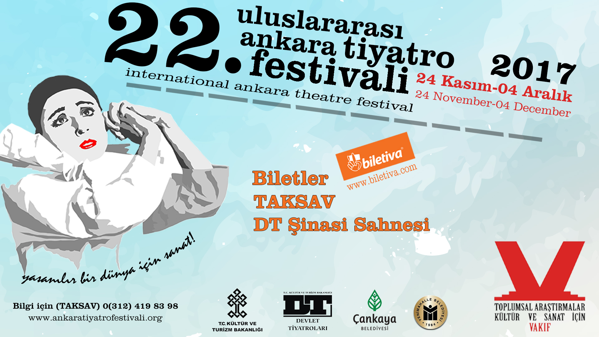 22. Uluslararası Ankara Tiyatro Festivali Programı
