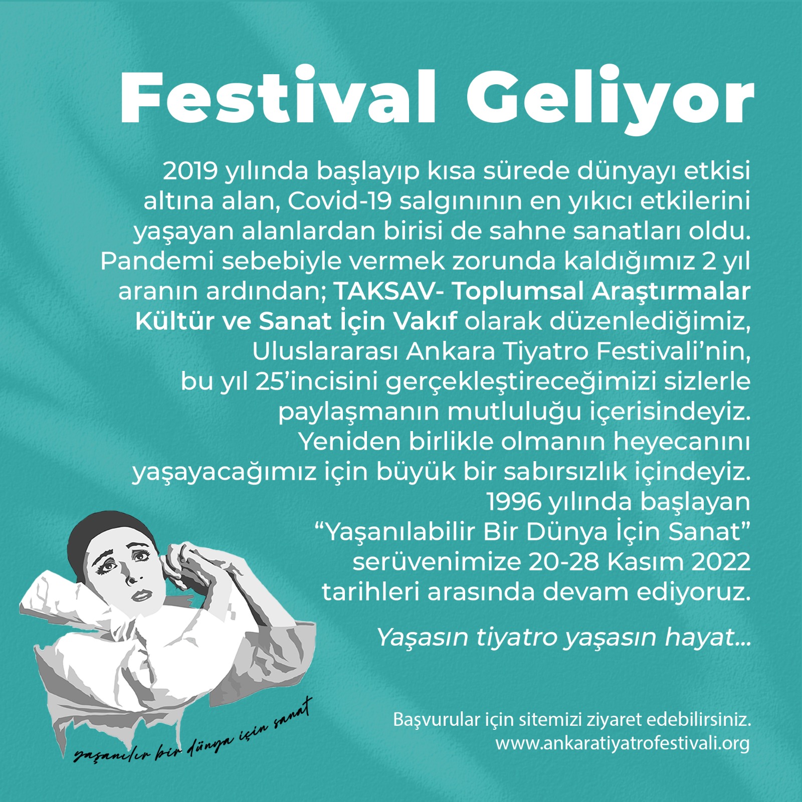 25. Uluslararası Ankara Tiyatro Festivali Başlıyor!